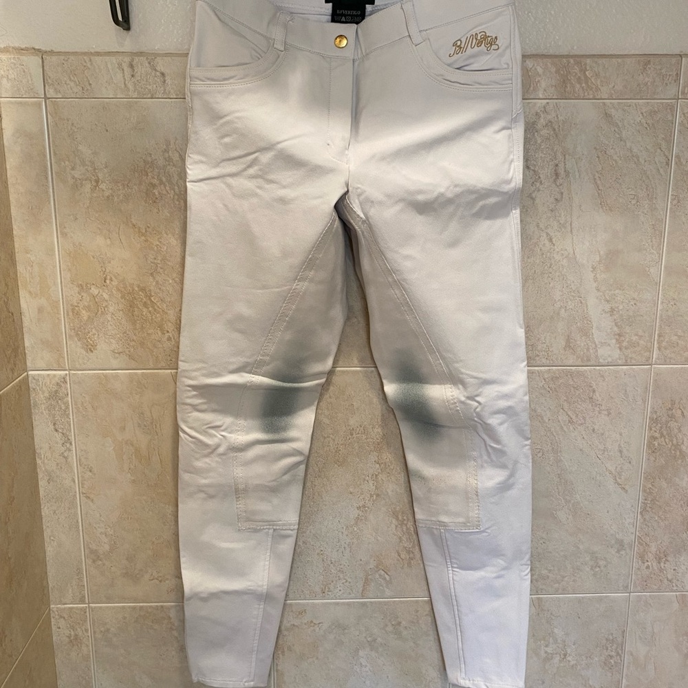 B Vertigo White Full Seat Show Breeches